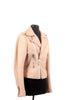 Balenciaga Vanilla Bean Leather Biker Jacket